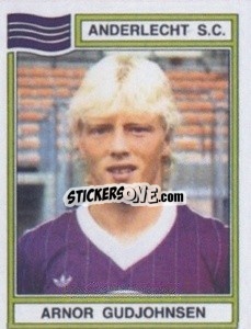 Sticker Arnor Gudjohnson - Football Belgium 1983-1984 - Panini