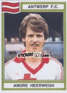 Sticker Andre Heerwegh - Football Belgium 1983-1984 - Panini