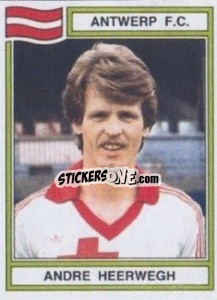 Sticker Andre Heerwegh - Football Belgium 1983-1984 n. 27 - Panini