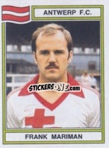 Cromo Frank Mariman - Football Belgium 1983-1984 - Panini