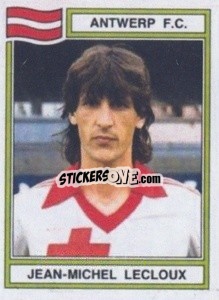 Sticker Jean-Michel Lecloux - Football Belgium 1983-1984 - Panini
