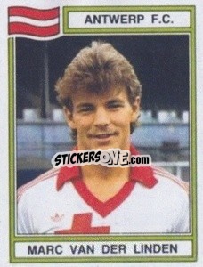 Sticker Marc van der Linden - Football Belgium 1983-1984 - Panini