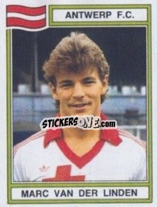 Sticker Marc van der Linden - Football Belgium 1983-1984 n. 35 - Panini