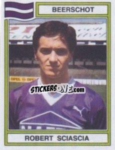 Cromo Robert Sciascia - Football Belgium 1983-1984 - Panini