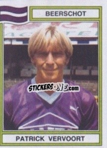 Sticker Patrick Vervoort - Football Belgium 1983-1984 - Panini