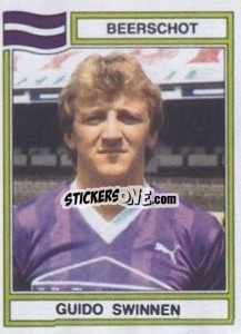 Sticker Guido Swinnen - Football Belgium 1983-1984 - Panini