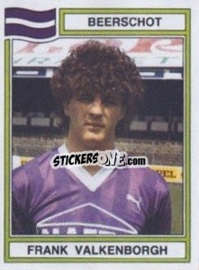 Sticker Frank Valkenborgh - Football Belgium 1983-1984 n. 53 - Panini