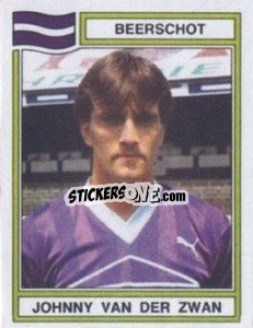 Sticker Johnny van der Zwan - Football Belgium 1983-1984 - Panini