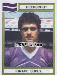 Sticker Ignace Suply - Football Belgium 1983-1984 - Panini