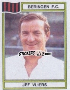 Sticker Jef Vliers - Football Belgium 1983-1984 - Panini