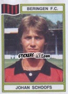 Sticker Johan Schoofs - Football Belgium 1983-1984 - Panini