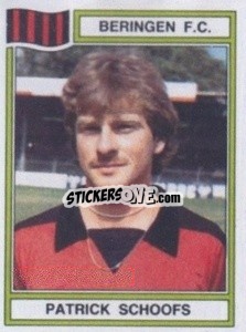 Cromo Patrick Schoofs - Football Belgium 1983-1984 - Panini