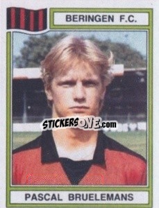 Sticker Pascal Bruelemans - Football Belgium 1983-1984 - Panini