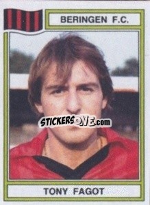 Sticker Tony Fagot - Football Belgium 1983-1984 n. 70 - Panini