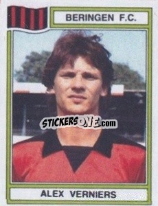 Sticker Alex Verniers - Football Belgium 1983-1984 - Panini