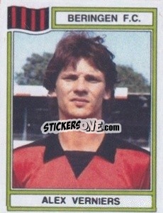 Sticker Alex Verniers - Football Belgium 1983-1984 n. 72 - Panini