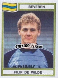 Sticker Filip de Wilde - Football Belgium 1983-1984 n. 77 - Panini