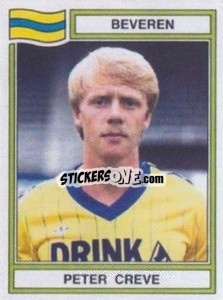 Sticker Peter Creve - Football Belgium 1983-1984 - Panini