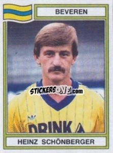 Sticker Heinz Schonberger - Football Belgium 1983-1984 - Panini