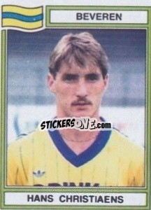 Sticker Hans Christiaens - Football Belgium 1983-1984 - Panini