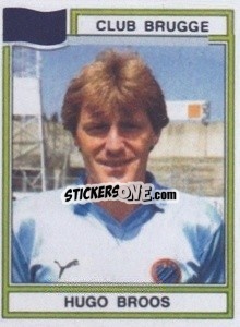 Sticker Hugo Broos - Football Belgium 1983-1984 - Panini
