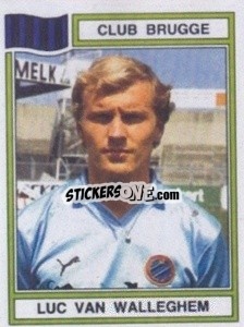 Cromo Luc van Walleghem - Football Belgium 1983-1984 - Panini
