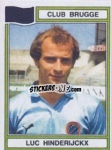 Sticker Luc Hinderijckx - Football Belgium 1983-1984 - Panini