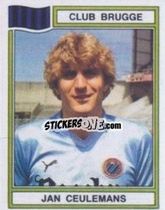 Sticker Jan Ceulemans - Football Belgium 1983-1984 - Panini