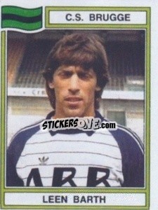 Sticker Leen Barth - Football Belgium 1983-1984 - Panini