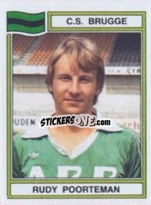 Sticker Rudy Poorteman - Football Belgium 1983-1984 - Panini