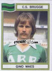 Sticker Gino Maes - Football Belgium 1983-1984 - Panini