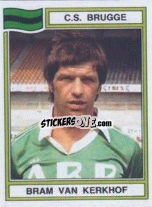 Sticker Bram van Kerkhof - Football Belgium 1983-1984 - Panini