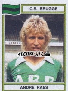 Sticker Andre Raes - Football Belgium 1983-1984 - Panini