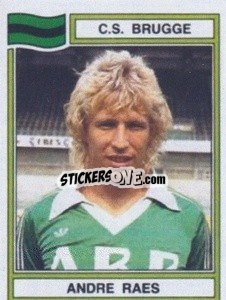 Sticker Andre Raes - Football Belgium 1983-1984 n. 121 - Panini