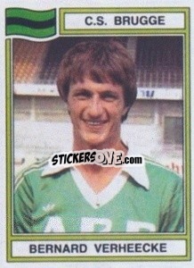 Sticker Bernard Verheecke - Football Belgium 1983-1984 - Panini