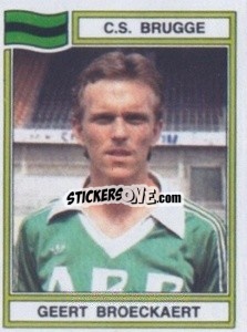 Cromo Geert Broeckaert - Football Belgium 1983-1984 n. 125 - Panini