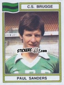 Cromo Paul Sanders - Football Belgium 1983-1984 - Panini