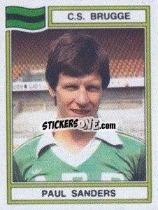 Sticker Paul Sanders - Football Belgium 1983-1984 n. 126 - Panini