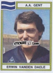 Sticker Erwin vanden Daele - Football Belgium 1983-1984 - Panini