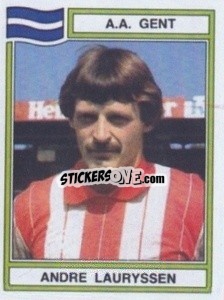 Sticker Andre Lauryssen - Football Belgium 1983-1984 - Panini