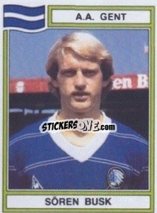 Sticker Soren Busk - Football Belgium 1983-1984 - Panini