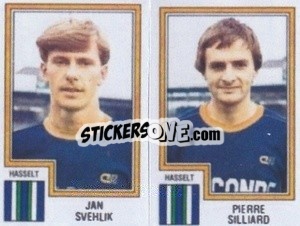 Sticker Jan Svehlik / Pierre Silliard - Football Belgium 1983-1984 - Panini