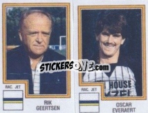 Sticker Rik Geertsen / Oscar Everaert - Football Belgium 1983-1984 - Panini