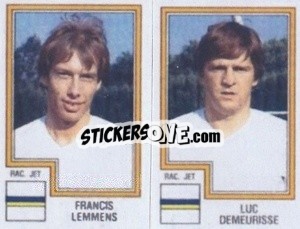 Cromo Francis Lemmens / Luc Demeurisse - Football Belgium 1983-1984 - Panini