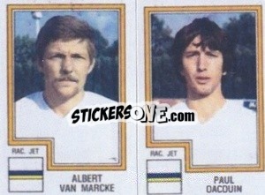 Sticker Albert van Marcke / Paul Dacquin - Football Belgium 1983-1984 - Panini