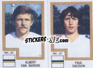 Sticker Albert van Marcke / Paul Dacquin - Football Belgium 1983-1984 n. 395 - Panini