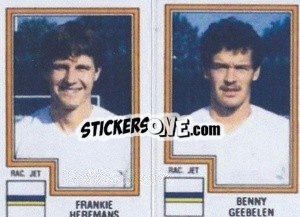 Sticker Frankie Heremans / Benny Geebelen - Football Belgium 1983-1984 n. 397 - Panini