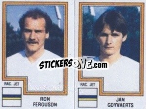 Sticker Ron Ferguson / Jan Goyvaerts - Football Belgium 1983-1984 - Panini