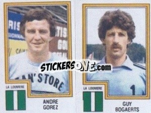 Cromo Andre Gorez / Guy Bogaerts - Football Belgium 1983-1984 - Panini