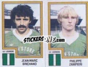 Sticker Jean-Marc Brichand / Philippe Zampieri - Football Belgium 1983-1984 - Panini